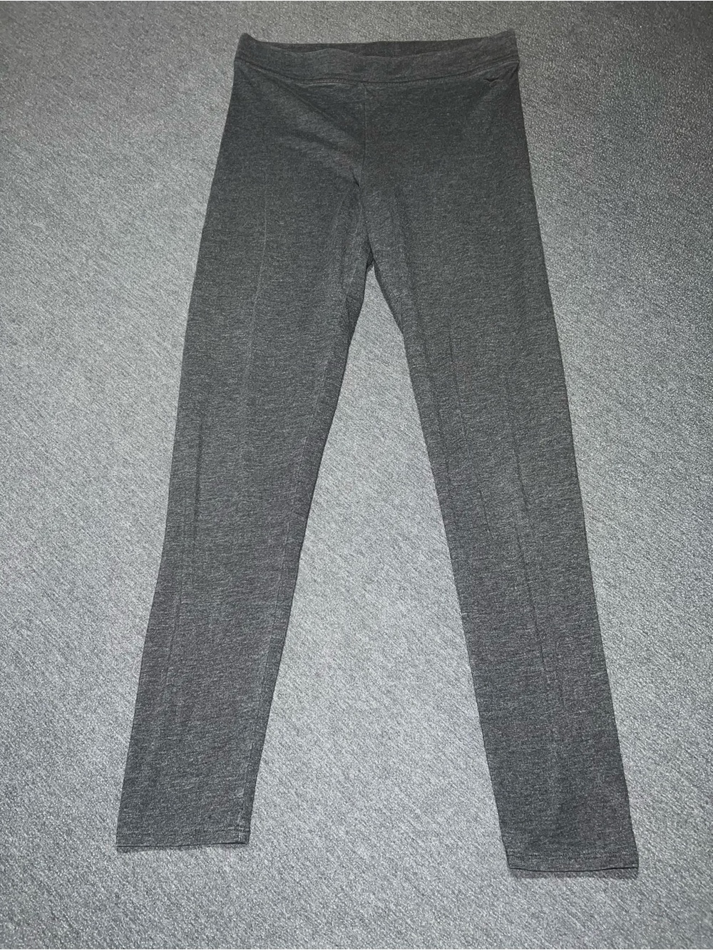 PINK Victoria's Secret Leggings‎ Dark Gray Full Length Cotton Blend Stretch M
